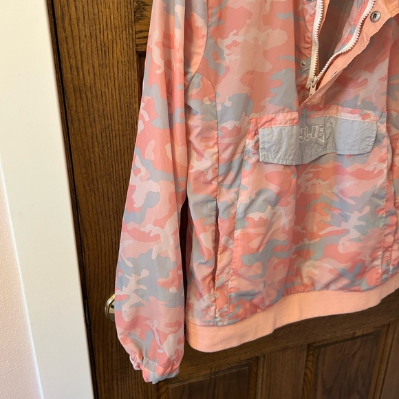 Kylie Jenner The Kylie Shop Candy Pink Camo Anorak Windbreaker Jacket Medium - Picture 4 of 10